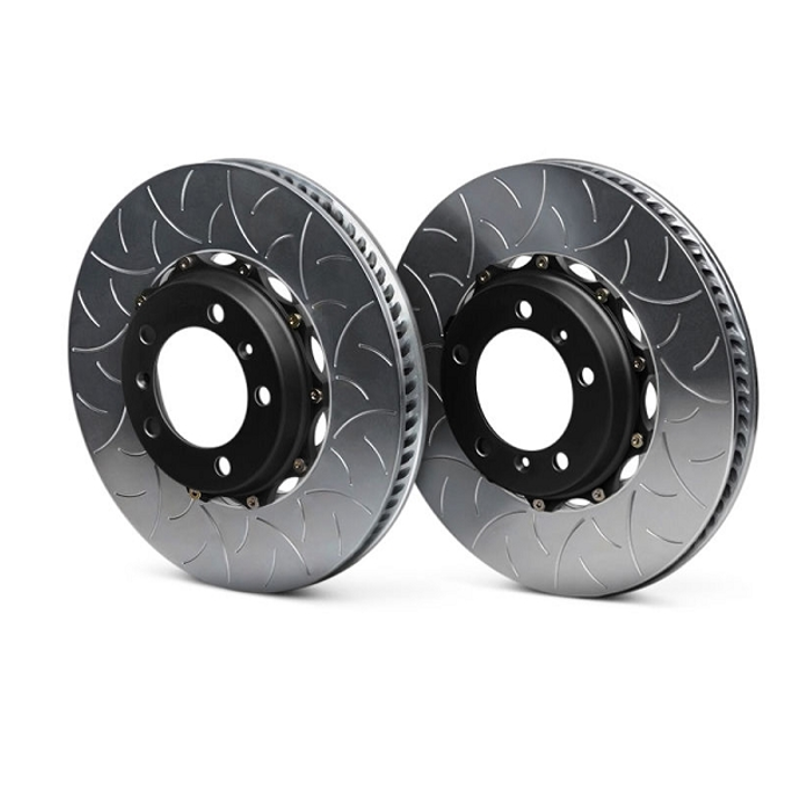 Brembo Type III Rear 2Piece Rotor 2012+ Nissan GTR R35 Corner3